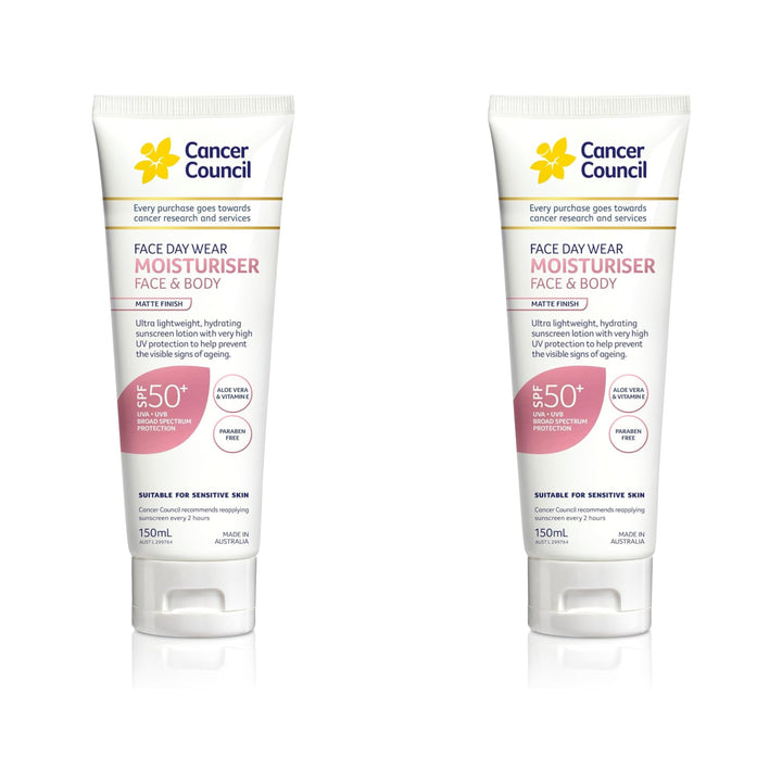 Cancer Council 粉色脸部及身体防晒保湿乳 SPF50+ 150ml