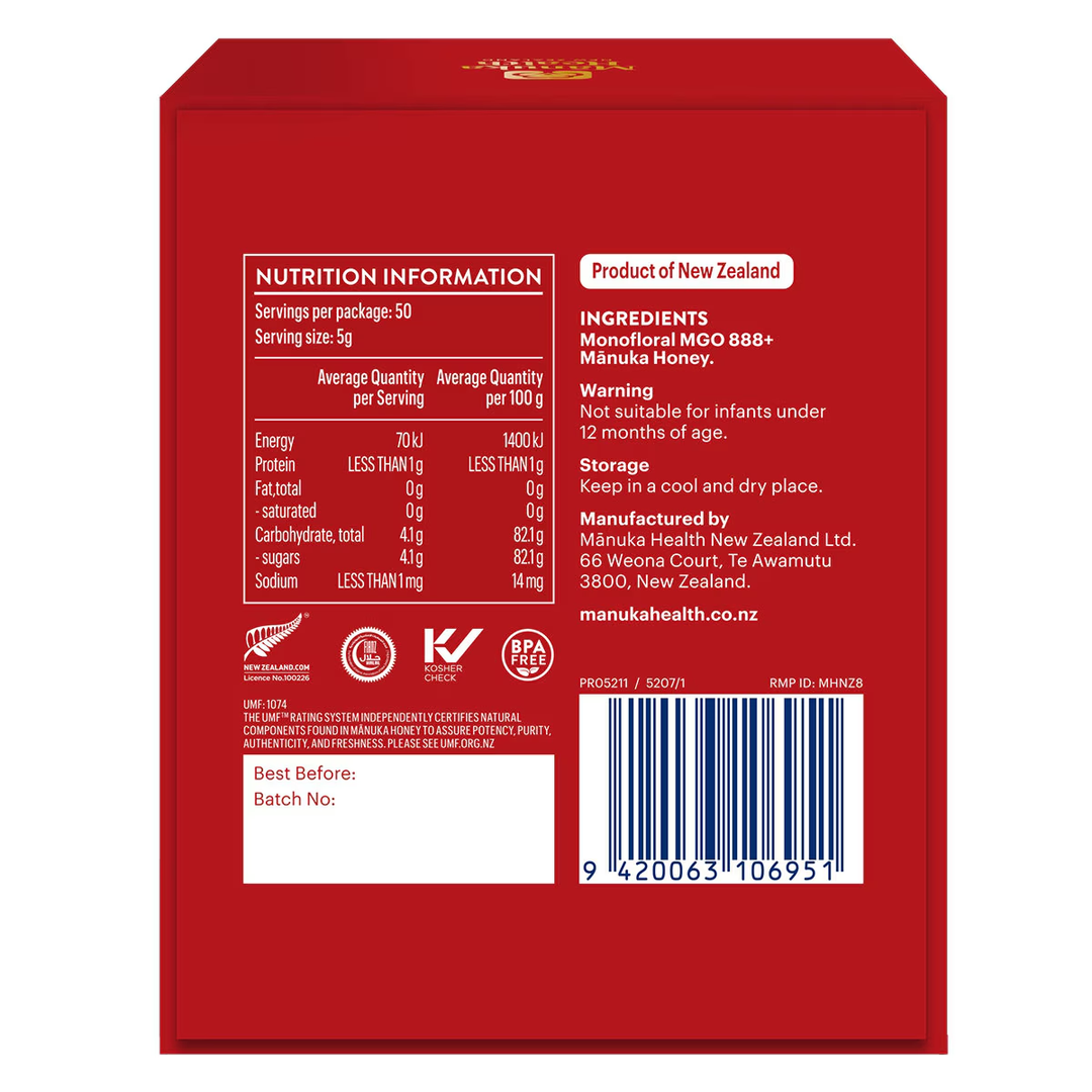 Manuka Health MGO888+ UMF20 Manuka Honey 250g