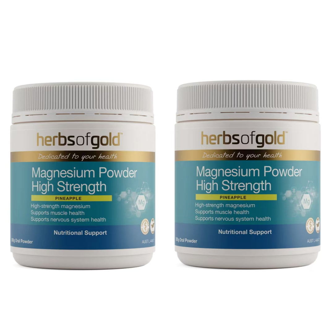 Herbs of Gold Magnesium Powder High Strength 300 Grams