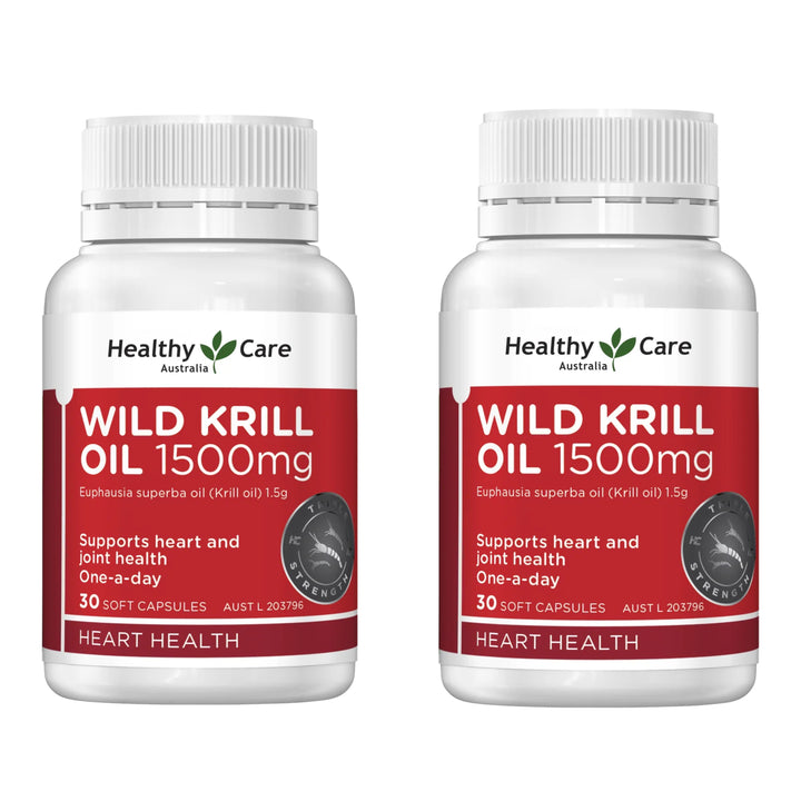 Healthy Care Wild Krill Oil 1500mg 30 Capsules