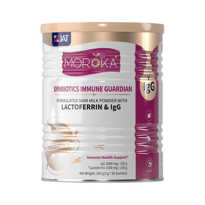 Moroka Synbiotics Immune Guardian Formulated Skim Milk Powder with Lactoferrin &amp; IgG 100 g