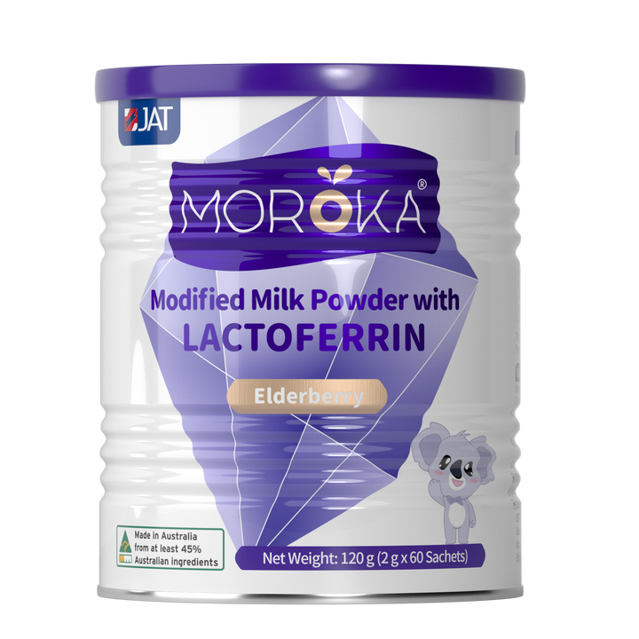 Moroka Modified Milk Powder with Lactoferrin Elderberry 120 g