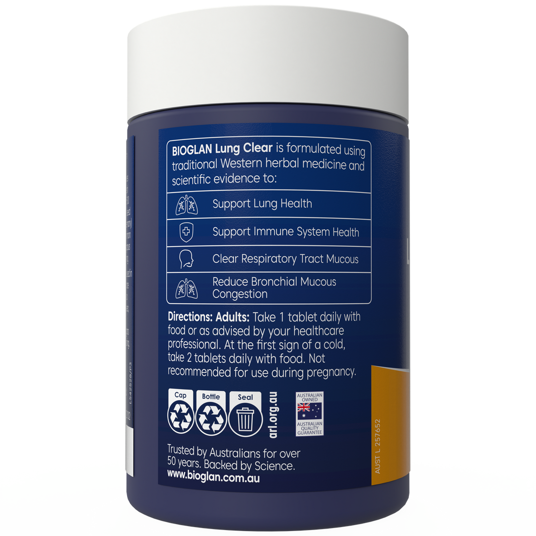 Bioglan Lung Clear 60 Tablets