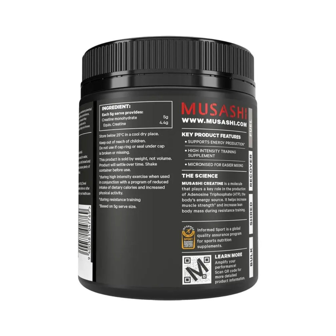 Musashi Creatine Monohydrate Unflavoured 350g
