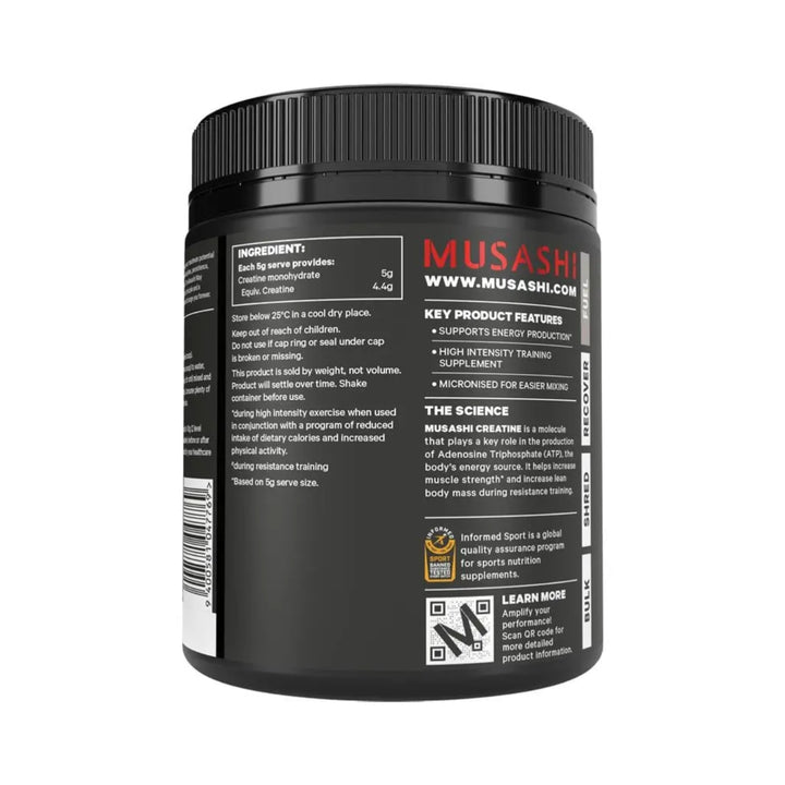 Musashi Creatine Monohydrate Unflavoured 350g