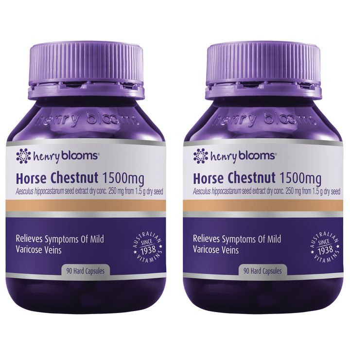 Henry Blooms Horse Chestnut 1500mg 90 Capsules