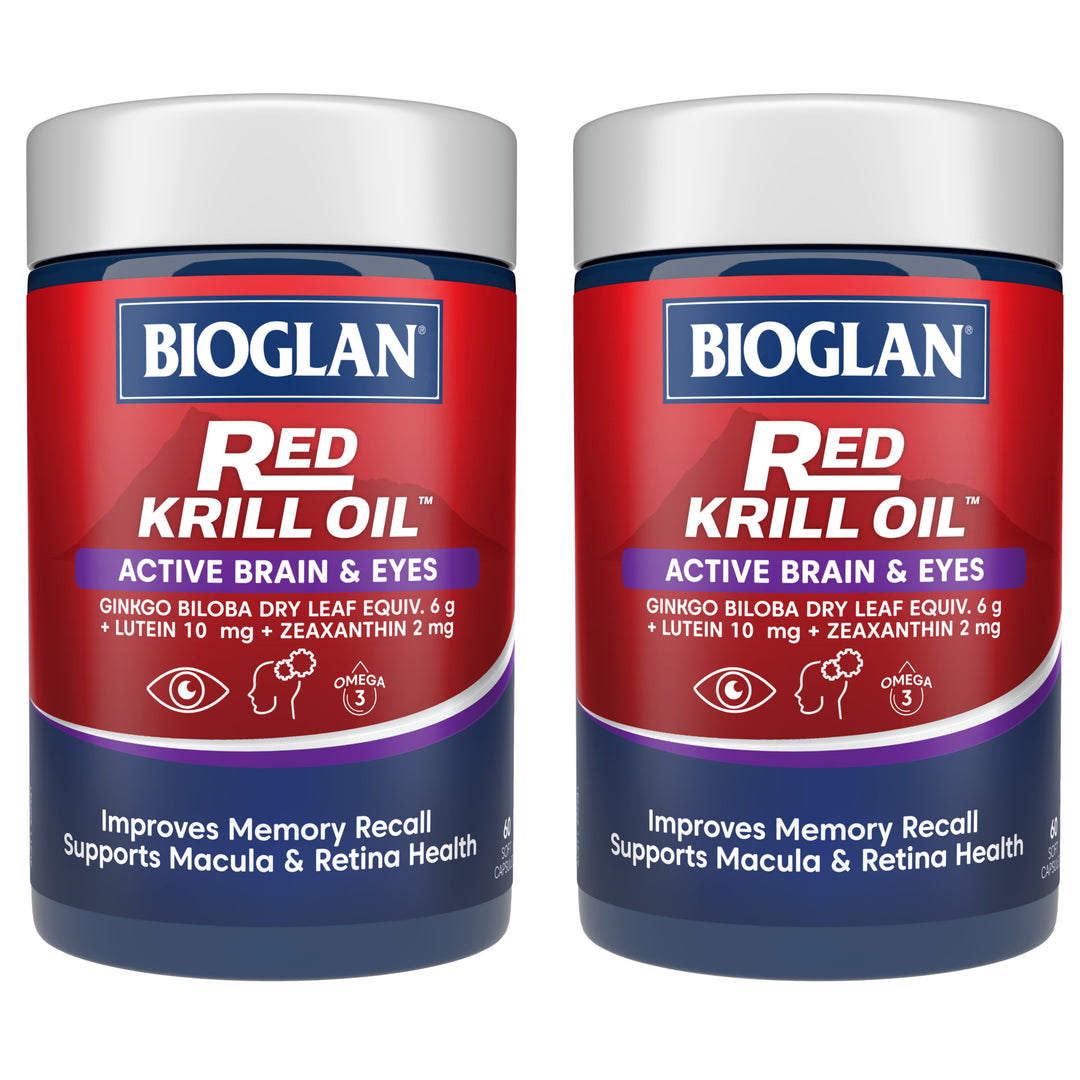 Bioglan Red Krill Oil™ Active Brain &amp; Eyes 60 Capsules