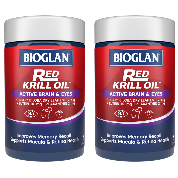 Bioglan Red Krill Oil™ Active Brain &amp; Eyes 60 Capsules