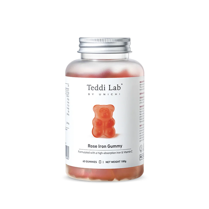 Teddi Lab by Unichi Rose Iron Gummy 60 Gummies