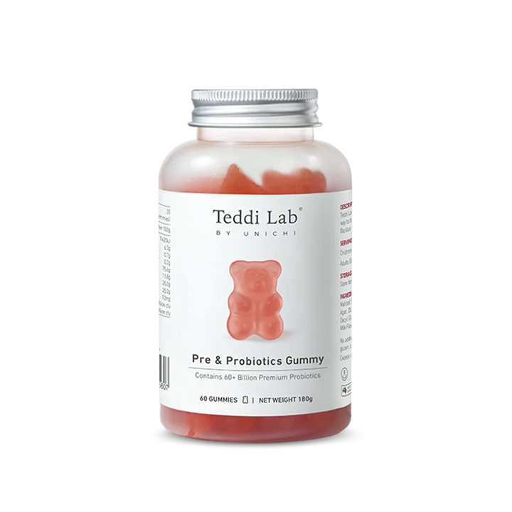 Teddi Lab by Unichi Pre &amp; Probiotics Gummy 60 Gummies