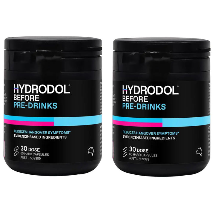 Hydrodol 饮酒前配方 30次用量 60粒胶囊