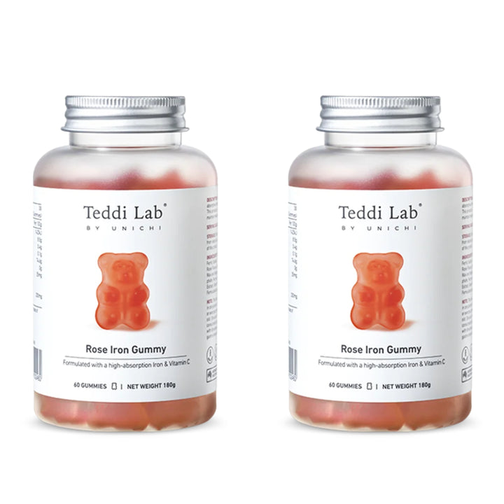 Teddi Lab by Unichi Rose Iron Gummy 60 Gummies