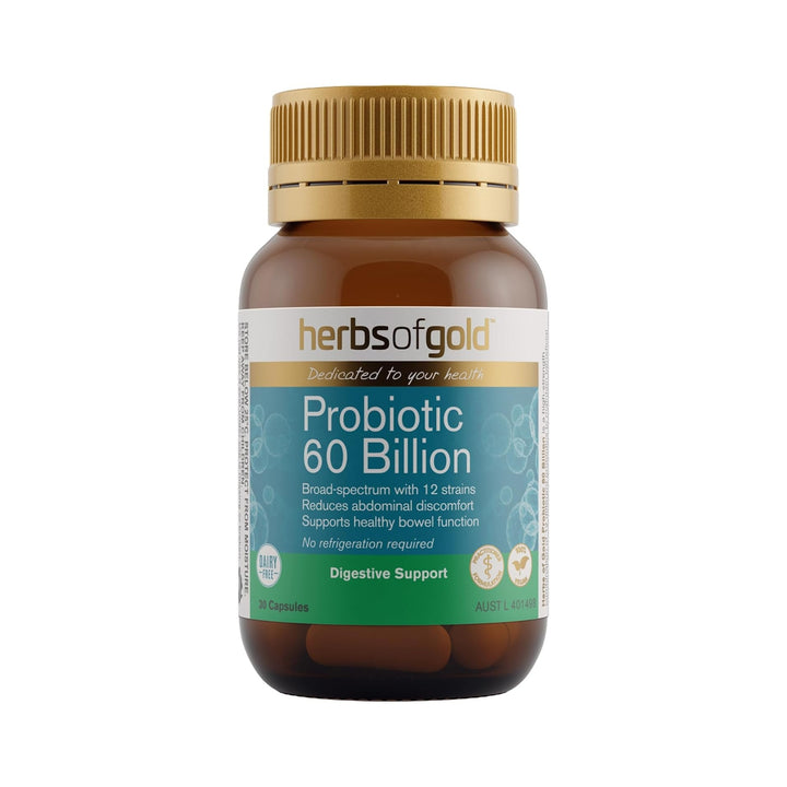 Herbs of Gold Probiotic 60 Billion 30 Capsules
