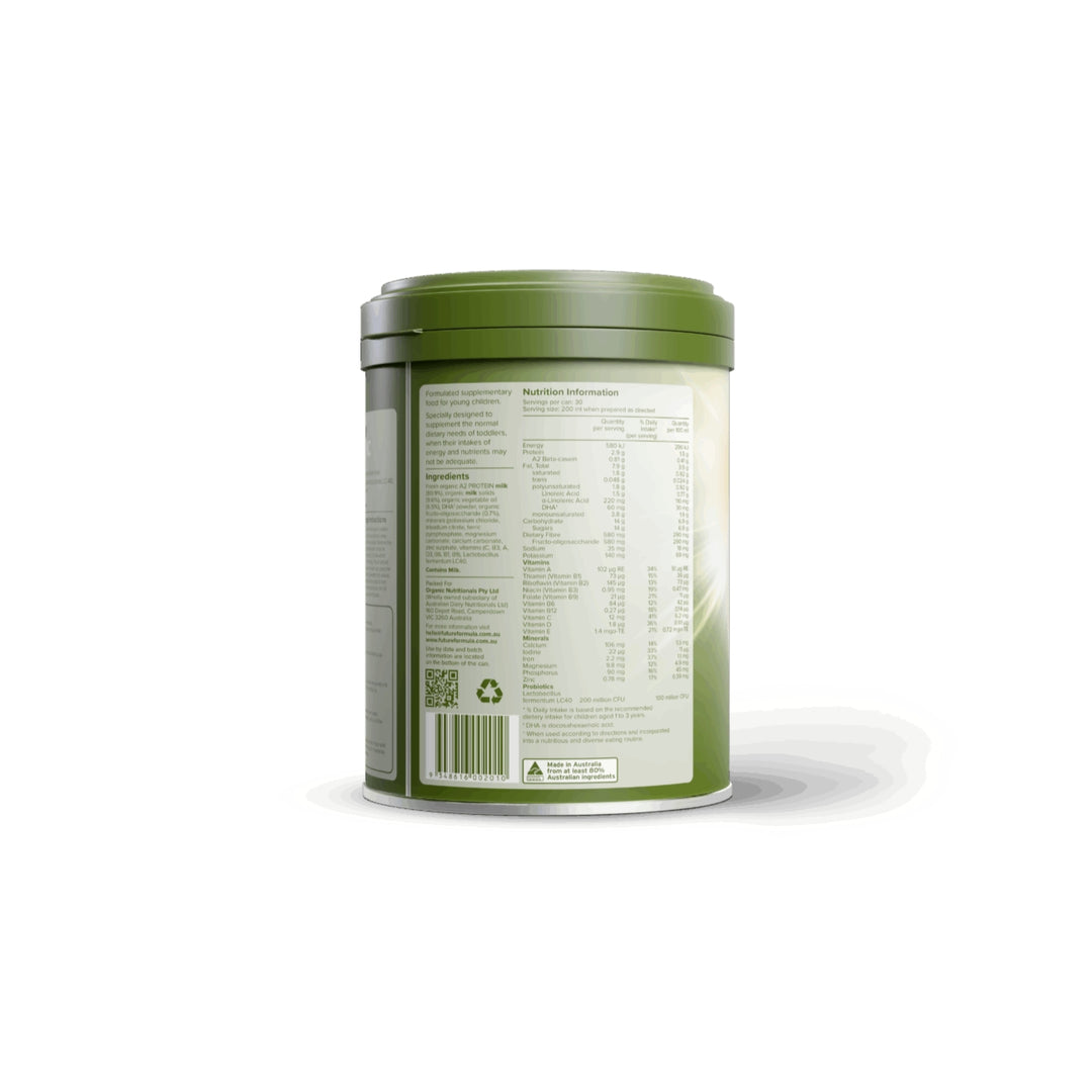 Future Organic A2 Protein Premium Stage 3 Toddler Formula 800g