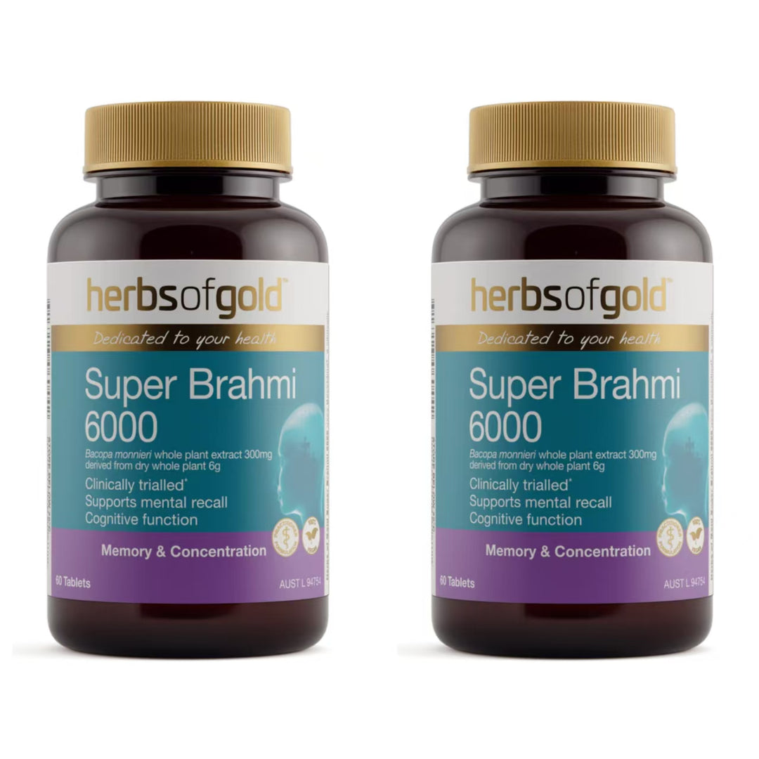 Herbs of Gold Super Brahmi 6000 60 Tablets