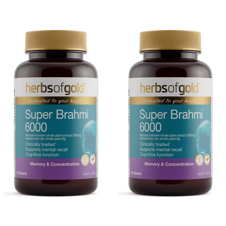 Herbs of Gold Super Brahmi 6000 60 Tablets