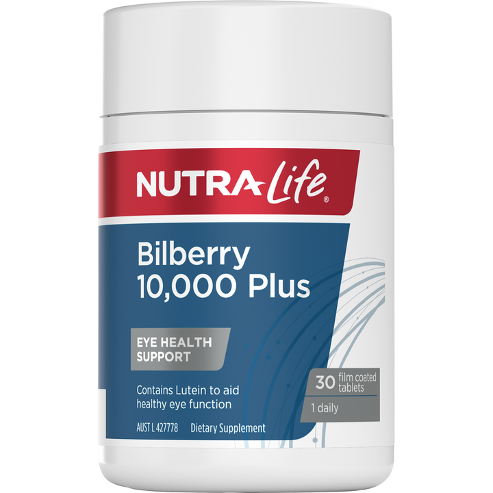 Nutra-Life BILBERRY 10,000 PLUS 30s