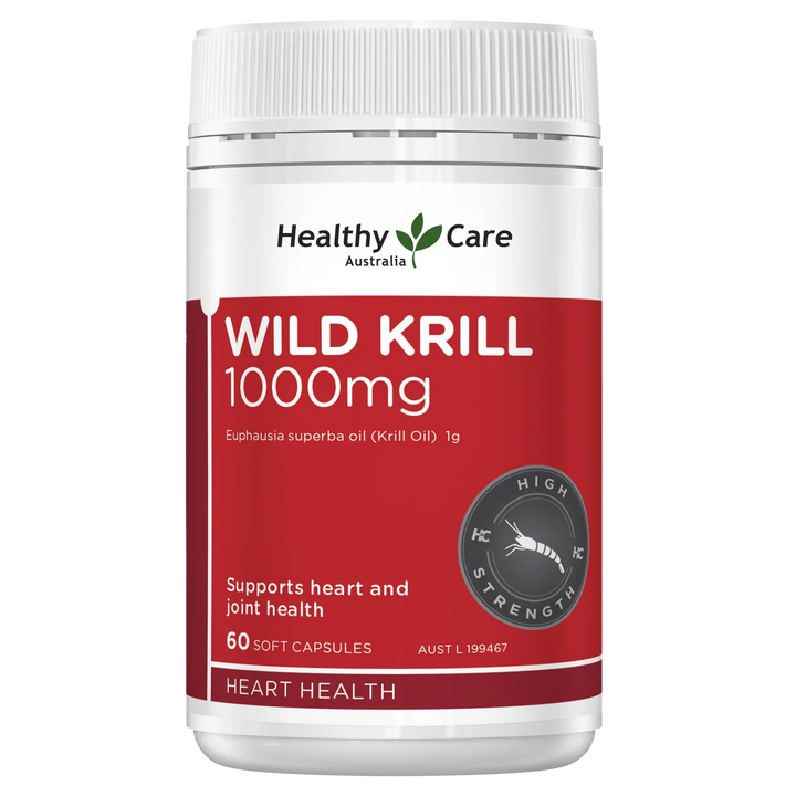 Healthy Care Wild Krill Oil 1000mg 60 Capsules