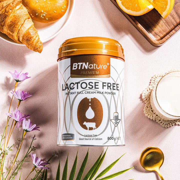 BTNature® Premium Lactose Free Instant Full Cream Milk Powder 800g