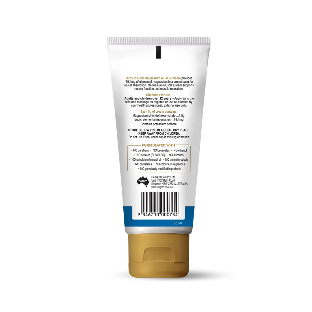 Herbs of Gold Magnesium Muscle Cream 100 Grams