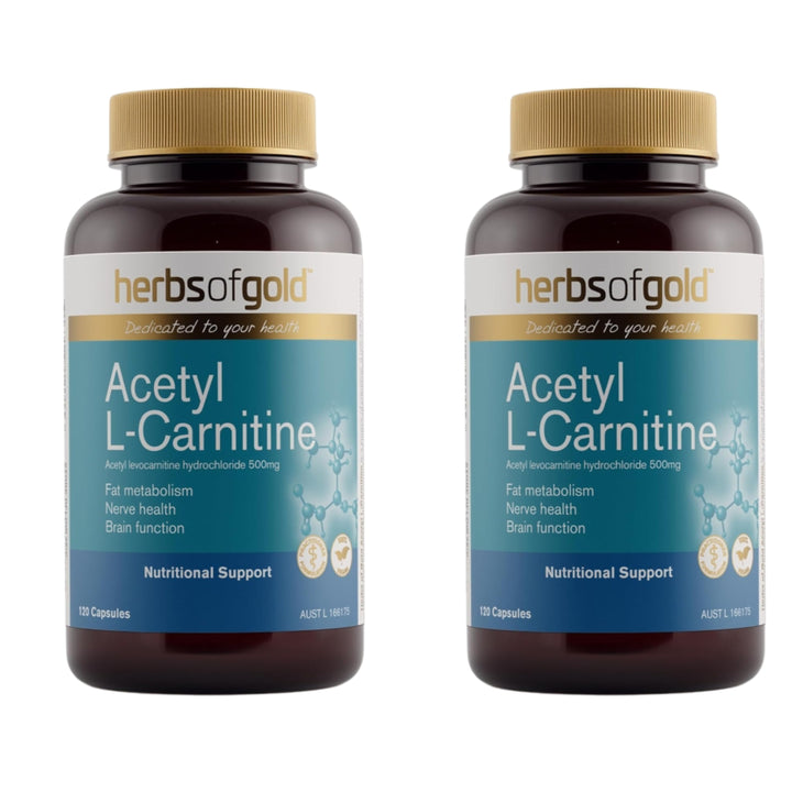 Herbs of Gold Acetyl L-Carnitine 120 Capsules