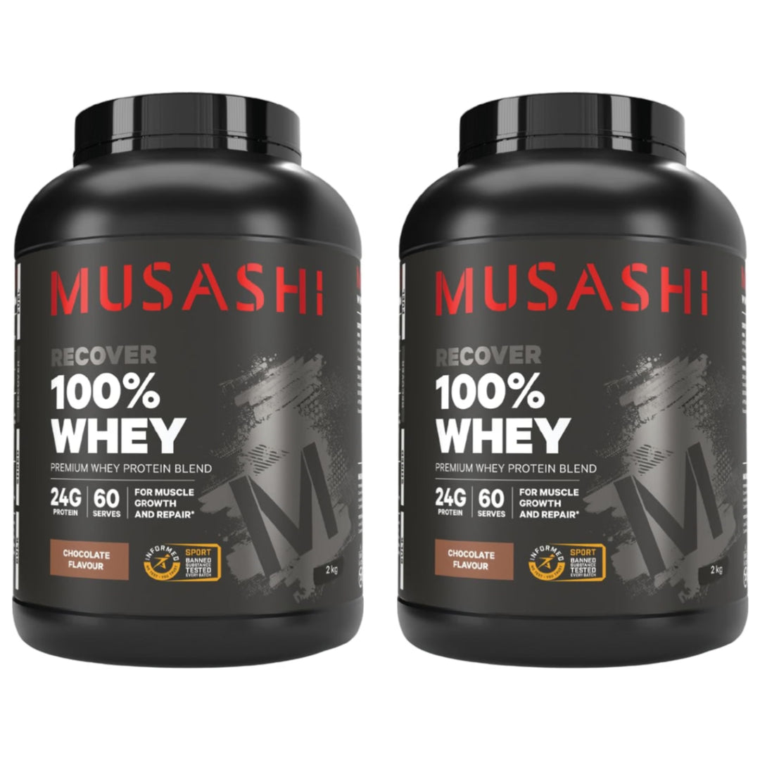 Musashi 100% Whey Protein Powder Chocolate 2kg