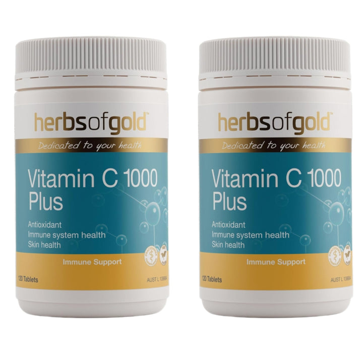 Herbs of Gold Vitamin C 1000 Plus 120 Tablets