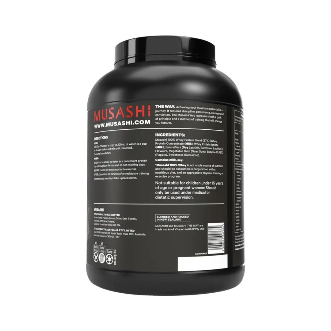 Musashi 100% Whey Protein Powder Vanilla 2kg
