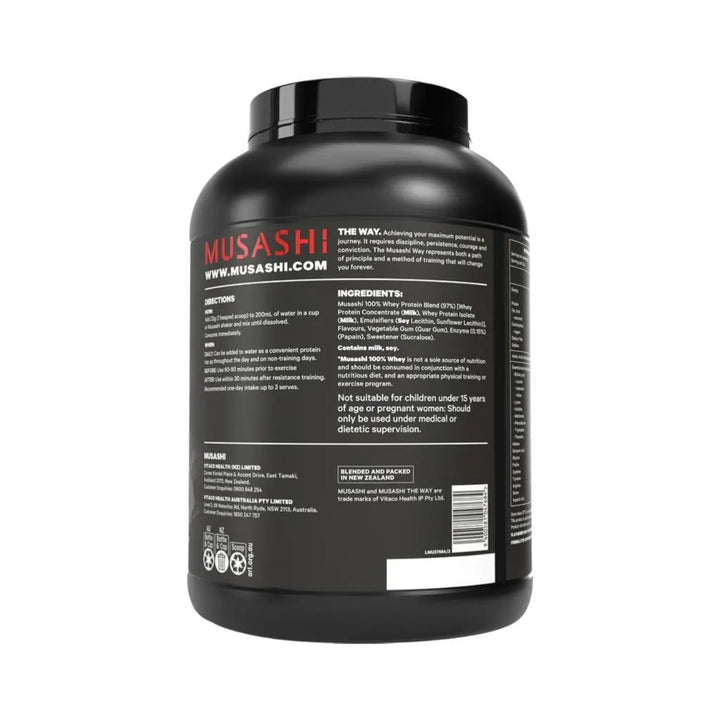 Musashi 100% Whey Protein Powder Vanilla 2kg