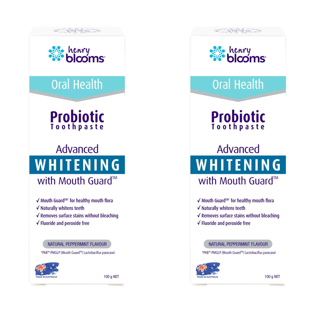 Henry Blooms Probiotic Toothpaste Advanced Whitening 100g