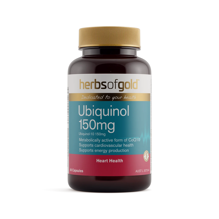 Herbs of Gold Ubiquinol 150mg 30 Capsules