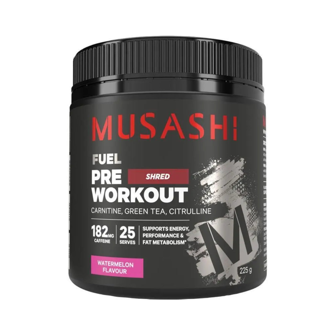 Musashi Pre Workout Shred Watermelon 225g