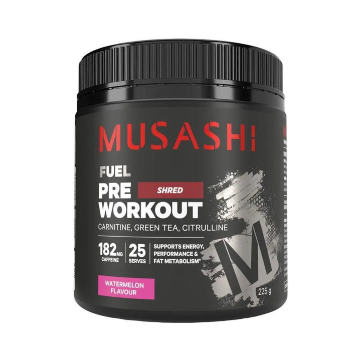 Musashi Pre Workout Shred Watermelon 225g