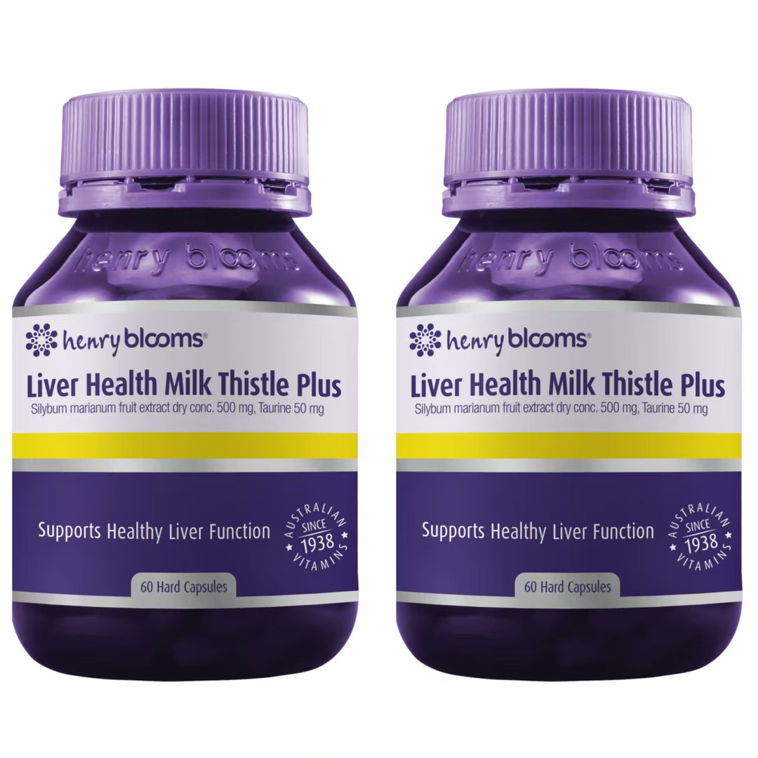 Henry Blooms Liver Health Milk Thistle Plus 60 Capsules