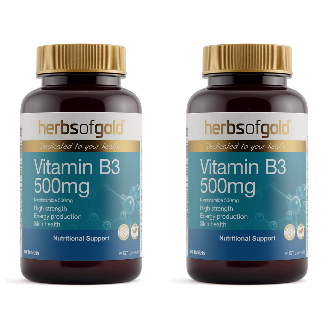 Herbs of Gold Vitamin B3 500mg 60 Tablets
