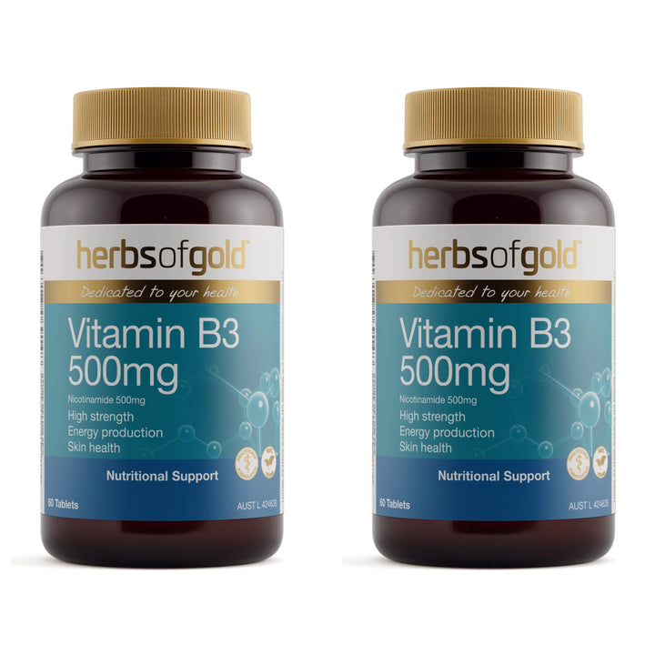 Herbs of Gold Vitamin B3 500mg 60 Tablets