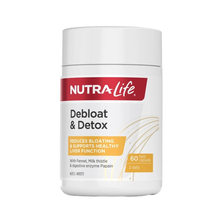 Nutra-Life Debloat &amp; Detox 60 Capsules