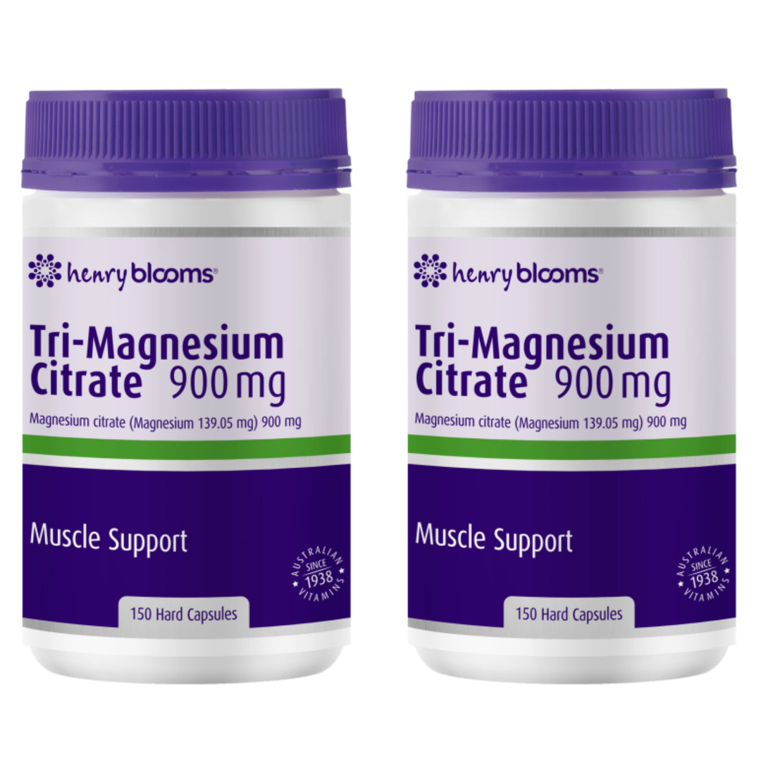 Henry Blooms Tri-Magnesium Citrate 900mg 150 Capsules
