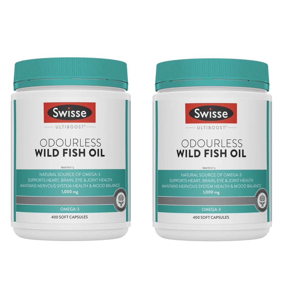 Swisse Ultiboost Odourless Wild Fish Oil 400 Capsules