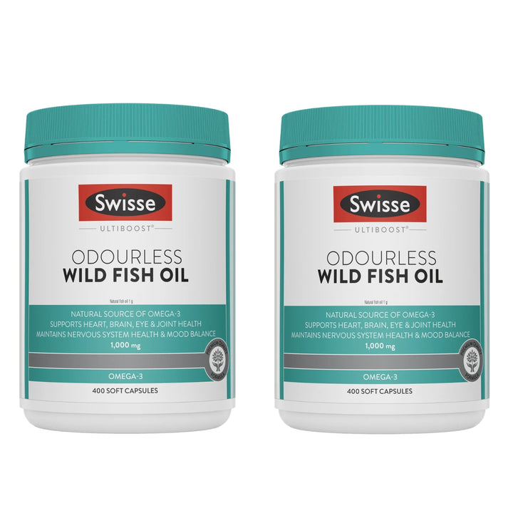Swisse Ultiboost Odourless Wild Fish Oil 400 Capsules