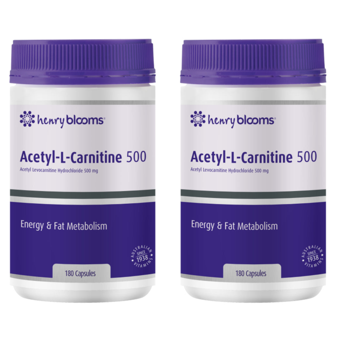 Henry Blooms Acetyl L-Carnitine 500mg 180 Capsules