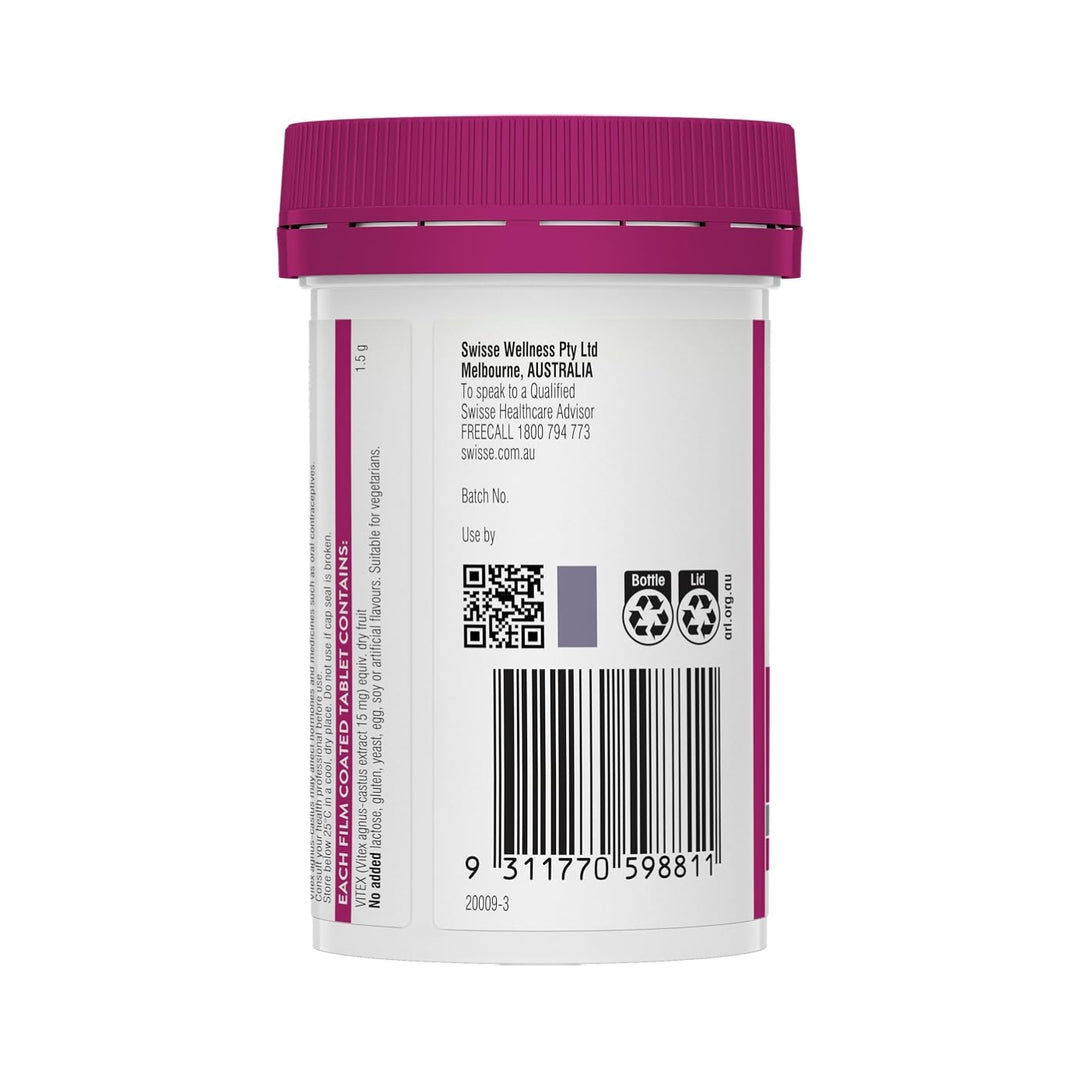 Swisse Ultiboost High Strength Organic Vitex 60 Tablets