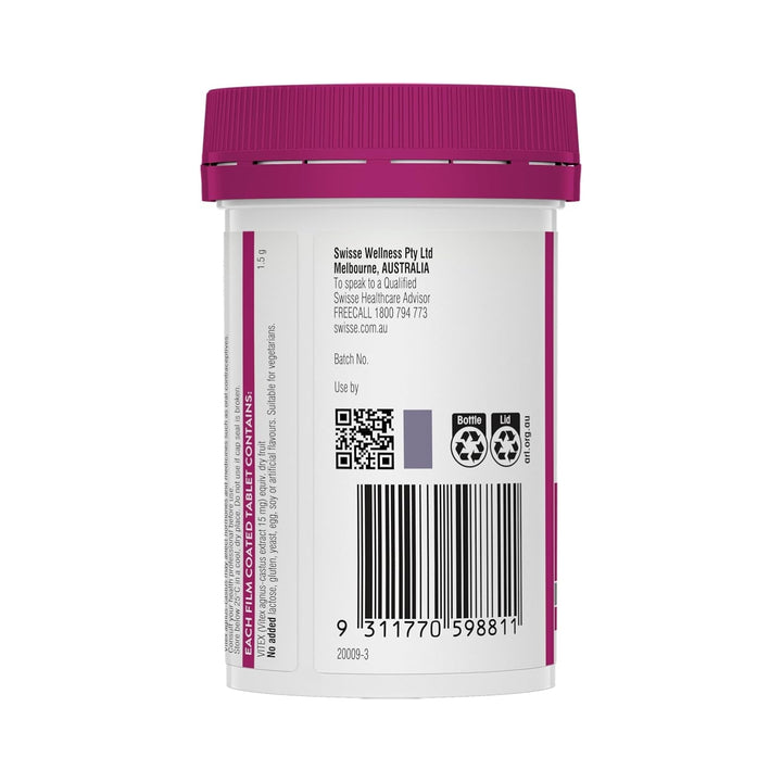 Swisse Ultiboost High Strength Organic Vitex 60 Tablets