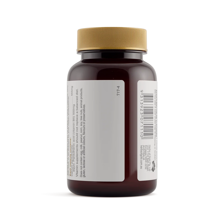 Herbs of Gold Vitamin B5 500mg 60 Capsules