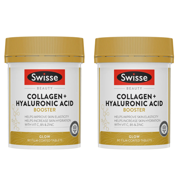 Swisse Beauty Collagen + Hyaluronic Acid Booster 80 Tablets