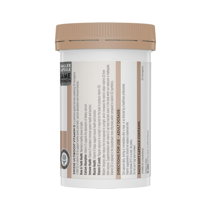 Swisse Ultiboost Vitamin D 400 Capsules