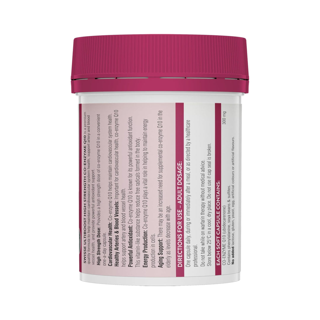 Swisse Ultiboost High Strength Co-Enzyme Q10 90 Capsules
