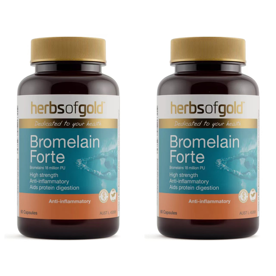 Herbs of Gold Bromelain Forte 60 Capsules