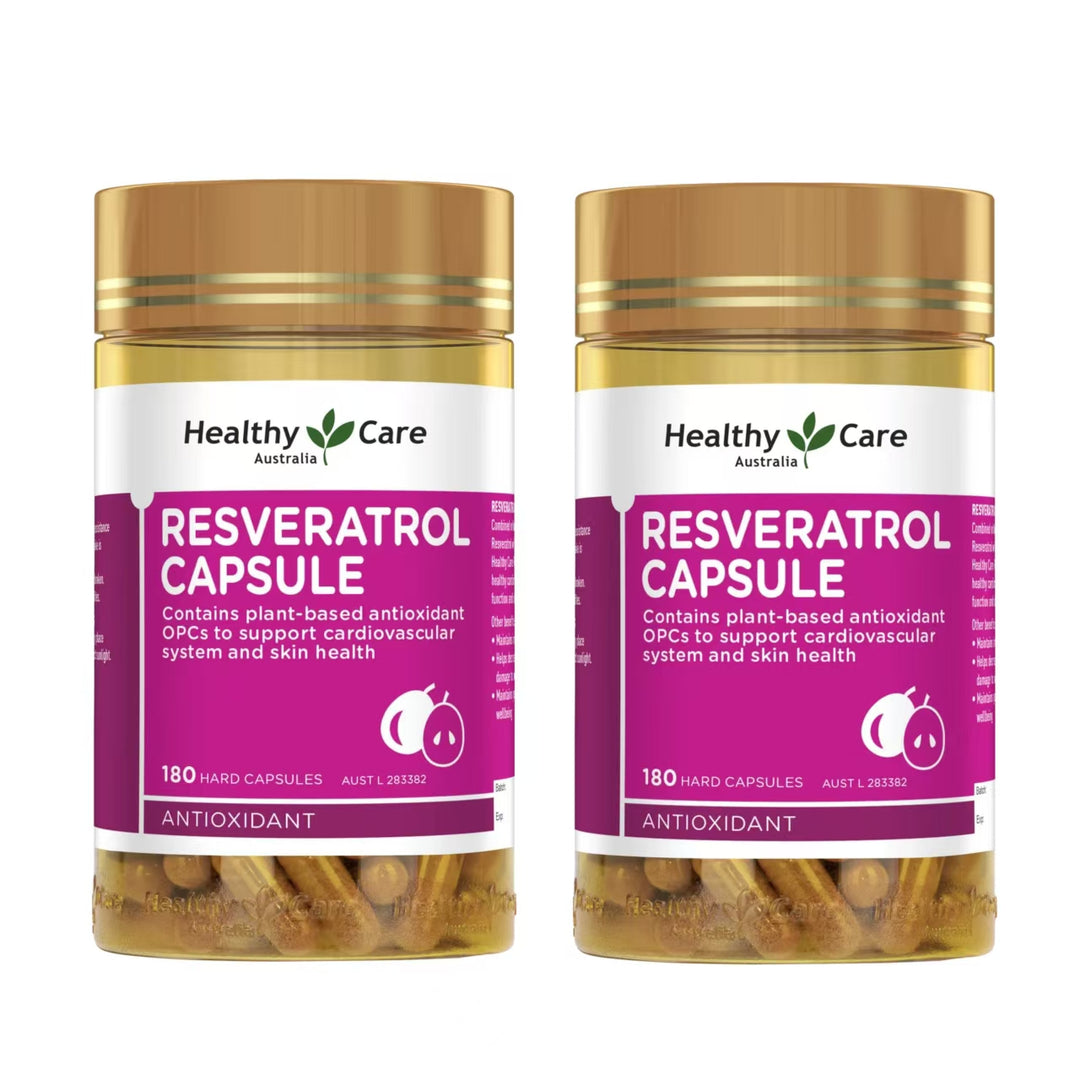 Healthy Care Resveratrol 180 Capsules