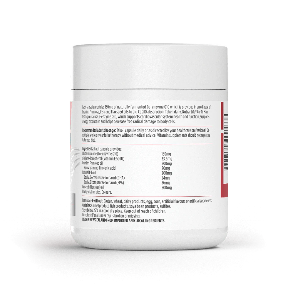 Nutra-Life COQ10 150MG 60caps